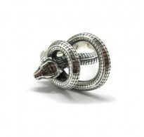 R001936 Genuine sterling silver ring Snake solid hallmarked 925 Empress